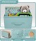 Sorbus 6 Drawers Dresser- Storage Unit with Steel Frame, Wood Top, Fabric Bins - for Bedroom, Closet, Office and more